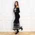 String core plaid dress